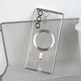Magsafe Transparent Silicone Case For Samsung Galaxy S23 S22 Ultra Plus