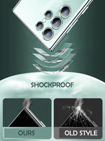Plating Shockproof Magsafe Transparent Case for Samsung S22 S21 series