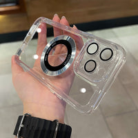 Magsafe Wireless Charging Luxury Transparent Shockproof Case For iPhone 14 13 12 series