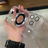 Magsafe Wireless Charging Luxury Transparent Shockproof Case For iPhone 14 13 12 series