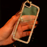 Luxury Rhinestone Diamond Bling Claw Chain Jewelry Crystal Phone Cases Cover for iPhone 4 4S 5 5S 5SE 6 6S 7 Plus