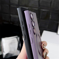 Luxury Shockproof Magsafe Matte Silicone Case For Samsung Galaxy S23 S22 S21 Ultra Plus
