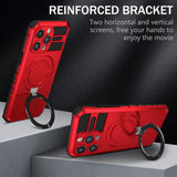 Luxury Shockproof Magnetic Vehicle-Mounted Ring Stand Holder Magsafe Case For iPhone 14 13 12 series