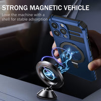 Luxury Shockproof Magnetic Vehicle-Mounted Ring Stand Holder Magsafe Case For iPhone 14 13 12 series
