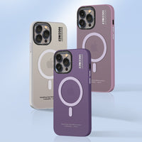 Luxury Silicone Matte Magsafe Magnetic Frosted TPU Case For iPhone 15 14 13 12 series