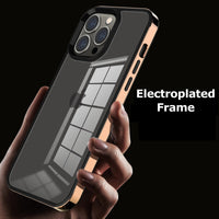 Luxury Plating Transparent Silicone Case for iPhone 14 13 series