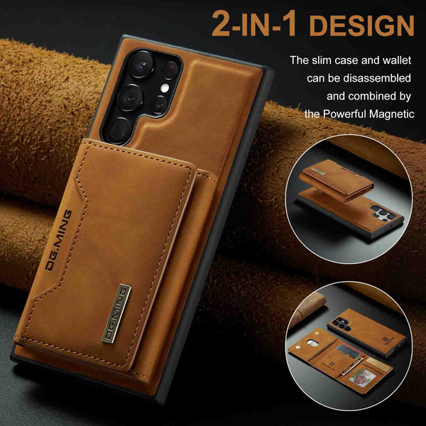 2-in-1 Wallet Magnetic Retro Leather Case For Samsung Galaxy S23 S22 S21 series