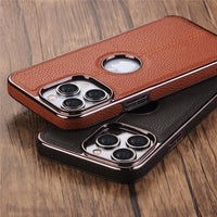 Luxury Texture Leather Case for iPhone 14 series