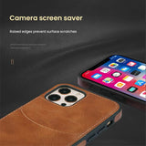 Luxury Leather Textured Card Slots Shockproof Wallet Case For iPhone 15 14 13 12 series