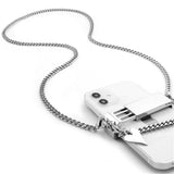 Luxury Metal Clip Crossbody Necklace for iPhone Samsung Huawei Xiaomi Case