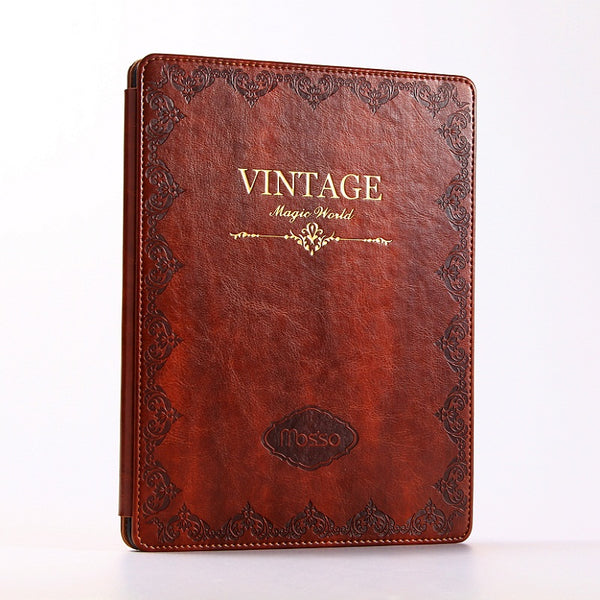 Luxury Vintage Leather Cover Case for Apple iPad 2018 9.7 inch