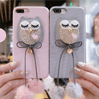 Cute OWL Luxury Cases For iPhone 6 7 8 X