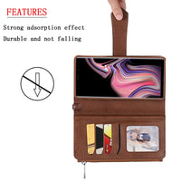Luxury Zipper Wallet 2 in 1 Leather Case For Galaxy Note 8 Note 9