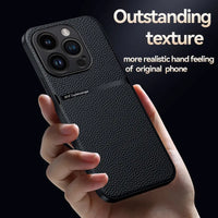 Ultra-Thin High Quality PU Leather Magnetic Shockproof Case For iPhone 15 14 13 12 series