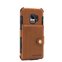 PU Leather Case For Galaxy S9 With Pouch Back