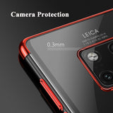 For Huawei Mate 20 Pro Case Luxury Laser Plating Soft Clear Back Cover