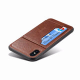 Magnetic Car Holder Absorption PU Leather Case for iphone XS XR XS Max 6 6s 6 7 8 Plus