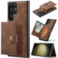 Magnetic Leather Wallet Card Solt Case For Samsung Galaxy S23 Ultra Plus