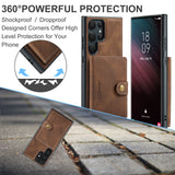 Magnetic Leather Wallet Card Solt Case For Samsung Galaxy S23 Ultra Plus