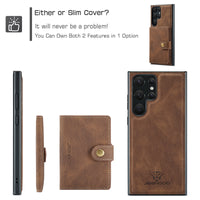 Magnetic Leather Wallet Card Solt Case For Samsung Galaxy S23 Ultra Plus