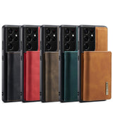 Magnetic Flip Leather Case with Detechable Wallet Card For Samsung Galaxy S23 S22 S21 Ultra Plus