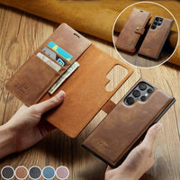 Magnetic Leather Wallet Card Slot Case For Samsung S23 S22 S21 Ultra Plus