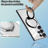 Magnetic Ring Stand Lens Protector Clear Soft Case For Samsung Galaxy S23 S22 series