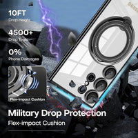 Magnetic Ring Stand Lens Protector Clear Soft Case For Samsung Galaxy S23 S22 series