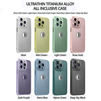 Magnetic Glass Titanium Alloy Frame With Lens Protection Magsafe Case for iPhone 14 13 12 series
