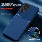 Magnetic Leather TPU Soft Bumper Shockproof Case For Samsung Galaxy S24 series