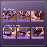 Magnetic Metal Aluminum Frame Case For iPhone 14 13 12 series
