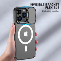 Invisible Metal Bracket Magsafe Case for iPhone 14 13 12 series
