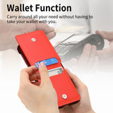 Magnetic Ring Holder Kickstand Vertical Leather Wallet Cards Solt Case for Samsung Galaxy Z Flip 4 3