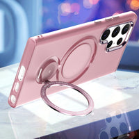 Magnetic Magsafe Wireless Charge Shockproof Ring Holder Case For Samsung S23 S22 S21 Ultra Plus