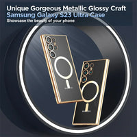 Magnetic MagSafe Clear Silicone TPU Case For Samsung S24 S23 S22 S21 Ultra Plus