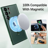 Magsafe Wireless Charging Protection Lens Clear Case for Samsung Galaxy S23 Ultra Plus