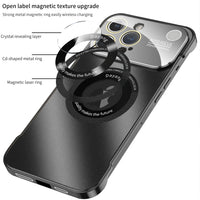 Magsafe Magnetic Aluminum Metal Lens Protection Rimless Case For iPhone 15 14 13 series