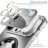 Magsafe Magnetic Aluminum Metal Lens Protection Rimless Case For iPhone 15 14 13 series