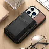 Magsafe Magnetic Card Holder Wallet Solid Wood Case for Iphone 14 13 12 series