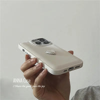 Lovely Heart Pattern Matte Soft Case For iPhone 15 14 13 12 series