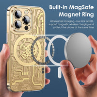 MagSafe Mechanical Transparent Case for iPhone 14 13 12 series