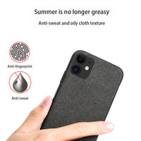 Men Business Fabric Magnetic Shockproof Case for iPhone 11 Pro Max