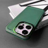 Metal Lens Frame Shockproof Soft Silicone Matte Case For iPhone 14 13 12 series