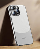 Metal Lens Ring Matte Hard PC Case for iPhone 15 14 13 12 series