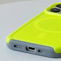 Military Anti-Fall Magsafe Wireless Charging Candy Color Frosted Case For iPhone 15 14 13 12 series