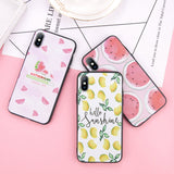 Palm Leaf Flower Phone Case For iphone X 8 7 6 6s Plus