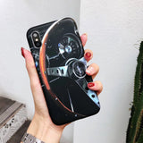 AMG Tire Design Soft Silicon Case for iPhone 6 6s 7 8 Plus X XS XR Max