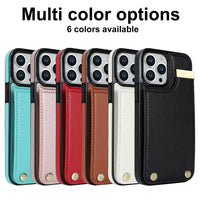 Multi Cards Slot Magnetic Wallet Leather Pocket Bag Purse Case for iPhone 14 13 12 series