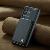 Multi Functional Card Slot Anti Theft Brush Wallet Case For Samsung Galaxy S24 S23 S22 S21 series