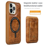 Multi-Function Wallet Magnetic Stand Holder Leather Case For iPhone 14 13 12 series